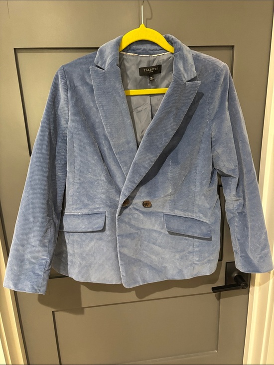 Talbots Jackets & Blazers - Talbots Light Blue Corduroy Blazer